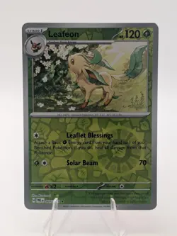 Leafeon 005/131 Holo Rare Prismatic Evolutions Pokemon Reverse Holo Near Mint - Image 1