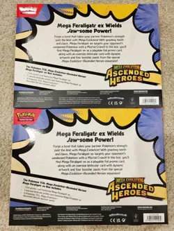 TWO – POKEMON MEGA EVOLUTION ASCENDED HEROES MEGA FERALIGATR EX BOX - Image 2