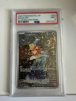 2023 Pokemon Paldea Evolved Magikarp Illustration Rare #203/193 (PSA 9) - Image 1