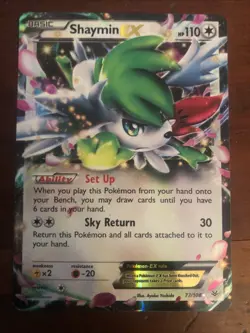 NM - Shaymin-EX - 77/108 XY Roaring Skies Pokemon TCG - Image 1