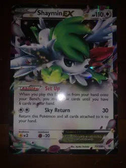 NM - Shaymin-EX - 77/108 XY Roaring Skies Pokemon TCG - Image 2