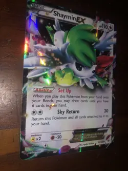 NM - Shaymin-EX - 77/108 XY Roaring Skies Pokemon TCG - Image 3