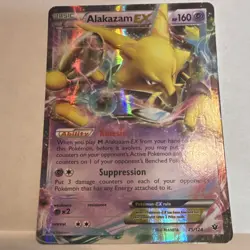The Pokemon Company Alakazam EX Fates Collide 25/124 Ultra Rare Holo 160HP - Image 1