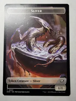 Sliver/Robot Token -Double-Sided- Edge of Eternities EOE 1/10 mtg NM/M - Image 1