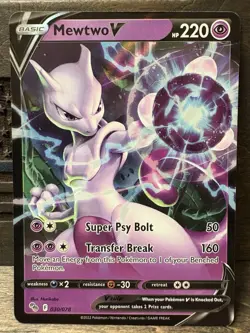 2022 POKEMON GO #030 MEWTWO V - Image 1