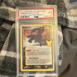 The Pokemon Company Umbreon Gold Star 17/17 PSA 9 Celebrations POP Series 5 Holo - Image 1