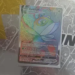 Pokemon Celebi VMAX 199/198 Secret Rare Full Art Chilling Reign Holo TPC - Image 1