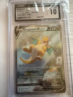 Dragonite V CGC 10 Evolving Skies 192/203 Alt Art Pokemon TCG - Image 1