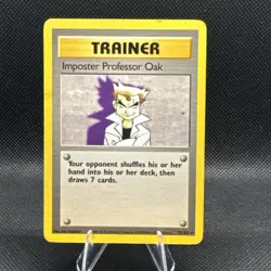Imposter Professor Oak 073/102 Base Set Regular Pokemon TCG LP - Image 1