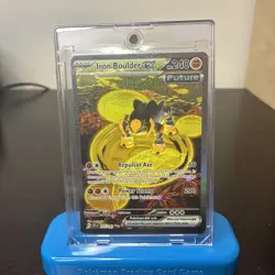 Pokemon TCG Iron Boulder EX Scarlet & Violet Temporal Forces 207/162 - Image 1