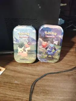 Pokemon TCG Ascended Hero Tin Factory Sealed 2 Packs - Image 1