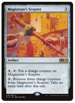 MTG - Magistrate's Scepter - Rare Artifact - Magic Core Set 2019 (M19) - M/NM - Image 1