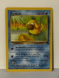 Psyduck 53/62 Unlimited Fossil NM Pokemon Fast Shipping - Image 1