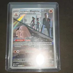 Team Rocket's Dugtrio 239/217 Illustration Rare Ascended Heroes Pokemon NM - Image 2
