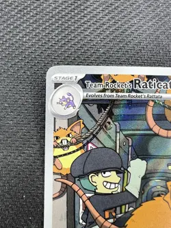 Pokemon Team Rocket's Raticate 202/182 illustration Rare Destined Rivals - Image 2