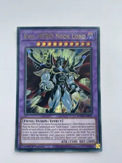 Yu-Gi-Oh Evil Hero Neos Lord 1st Edition Ultra Rare SUDA-EN031 - Image 1