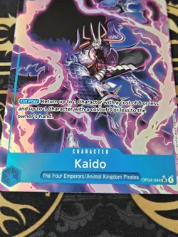 One Piece Kaido SR Alt Art OP04 Foil One Piece TCG Alternate Art - Image 4
