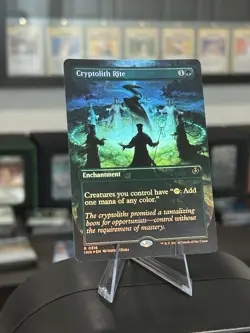NM Borderless Foil Cryptolith Rite, MTG, Innistrad Remastered, Magic, 316 - Image 1