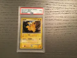 Pokemon PSA 9 Pikachu World Collection Promo 2010 Korean - Image 1