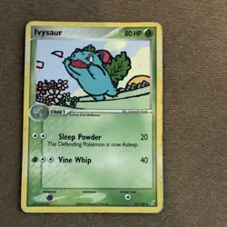 Pokemon TCG Ivysaur 34/100 EX Crystal Guardians 80 HP Uncommon English - Image 1