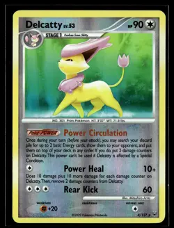 Delcatty 4/127 Platinum Reverse Holo Rare Holo Pokemon - Image 1