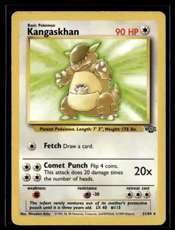 Kangaskhan 21/64 Jungle Rare Pokemon - Image 1