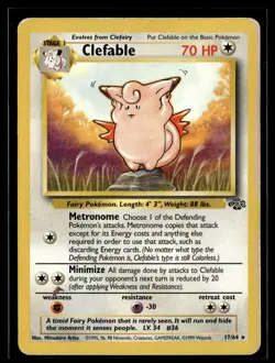 Clefable 17/64 Jungle Rare Pokemon - Image 1