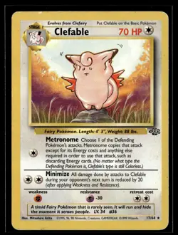 Clefable 17/64 Jungle Rare Pokemon - Image 1