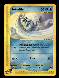 Totodile 135/165 Expedition Base Set Common Pokemon - Image 1
