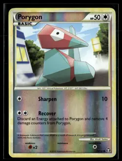 Porygon 73/102 HGSS Triumphant Reverse Holo Common Pokemon - Image 1