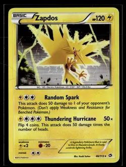 Zapdos 46/113 Legendary Treasures Rare Holo Pokemon - Image 1