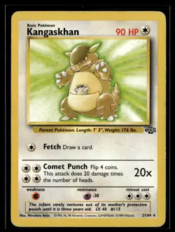 Kangaskhan 21/64 Jungle Rare Pokemon - Image 1