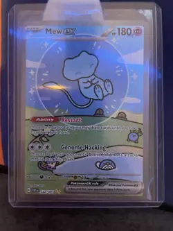 Pokemon Mew Ex 232/091 SV: Paldean Fates Full Art Holo 180 HP Rare - Image 1