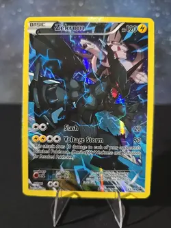 Pokemon TCG Zekrom 2015 XY Black Star Promo Full Art Holo Card #XY76 MP - Image 1