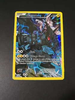 Pokemon TCG Zekrom 2015 XY Black Star Promo Full Art Holo Card #XY76 MP - Image 4