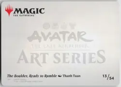 MTG The Boulder Ready to Rumble Art Card NM Avatar: The Last Airbender 13 - Image 2