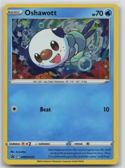 Oshawott - (Cosmo Holo) Holofoil SWSH: Sword & Shield Promo Cards SWSH222 NM - Image 1