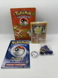 Pokemon Brushfire Theme Deck Opened with Sealed Cards Ninetales Shadowless - Image 1