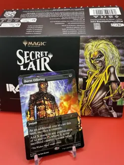 MTG Burnt Offering 7047 Secret Lair Drop Series Bonus Iron Maiden Album Art NM - Image 3