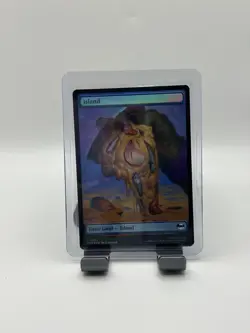 MTG, Island FOIL (0254) PIZZA FULL ART Teenage Mutant Ninja Turtles Foil - Image 1