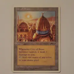 Magic: The Gathering City of Brass Chronicles Land Rare 1995 English Tedin - Image 1