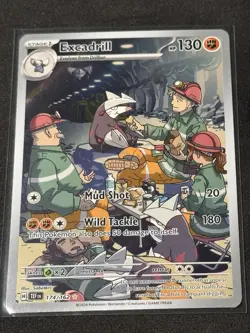 Pokemon TCG Temporal Forces Excadrill Illustration Rare Full Art 174/162 NM - Image 1