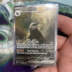 Excadrill EX 168/086 Black Bolt Sir Pokemon TCG Card Near Mint Condition - Image 1