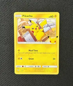 Pokemon TCG Pikachu 25/25 Regular 25th Anniversary McDonald’s Promo NM - Image 1