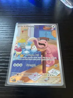 Pokemon TCG Lickitung Illustration Temporal Forces #180/162 Near Mint Condition - Image 3