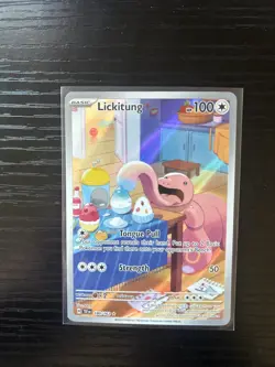 Pokemon TCG Lickitung Illustration Temporal Forces #180/162 Near Mint Condition - Image 5