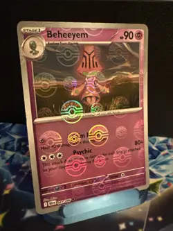 Beheeyem (Poke Ball Pattern) 041/086 Sv: Black Bolt Holo Near Mint Pokemon TCG - Image 1