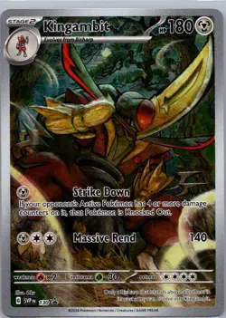 Pokemon TCG Kingambit 130 Scarlet Violet Black Star Promos Holo NM - Image 1