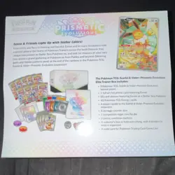 Pokemon TCG Scarlet & Violet Prismatic Evolutions Elite Trainer Box Eevee - Image 2