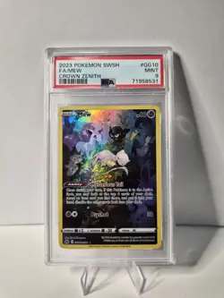 Pokemon Mew GG10/GG70 PSA 9 Full Art Holo Ultra Rare Crown Zenith GG - Image 3